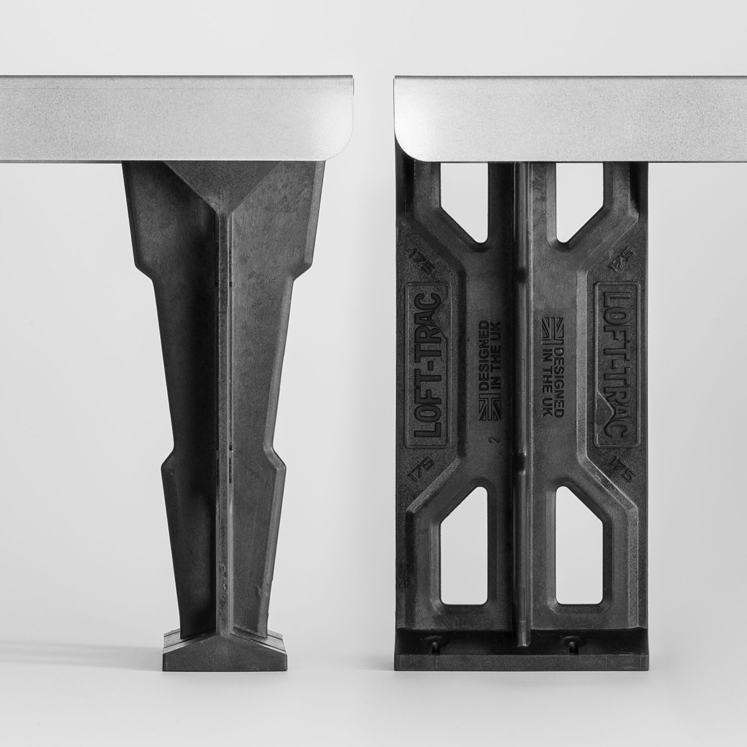 Loft-Trac 175 front and side view with Steel Cross Beam — Loft-Trac