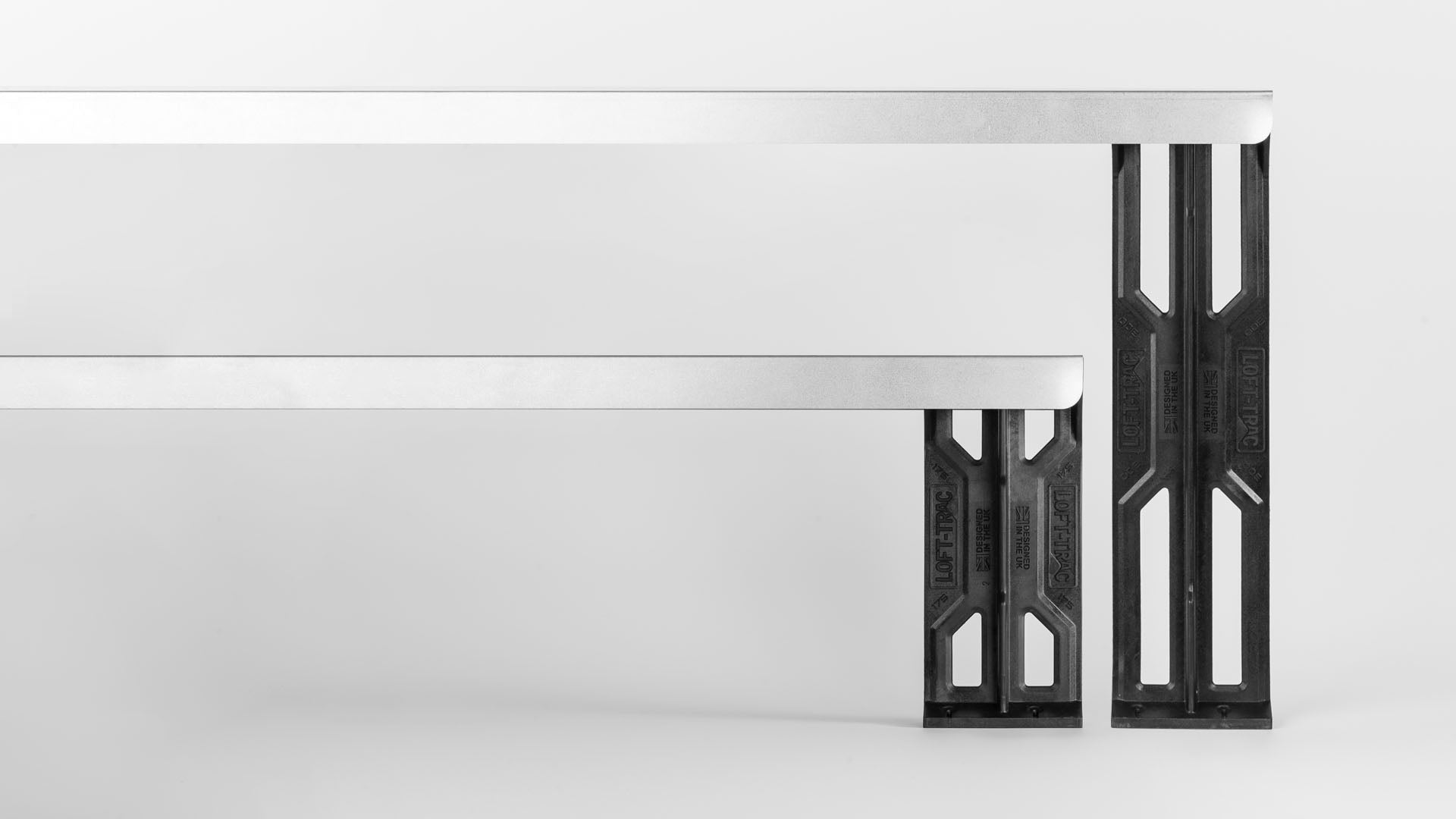 Loft-Trac 175 & 300 with Cross Beams on top of each other — Loft-Trac