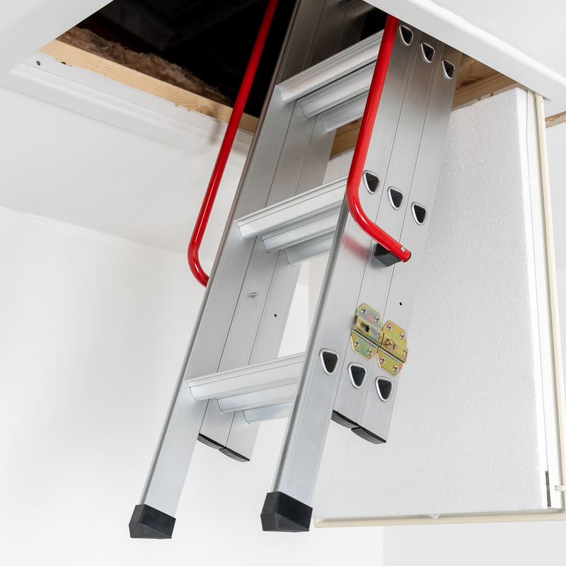 Aluminium 3 Section Loft Ladder — Loft-Trac