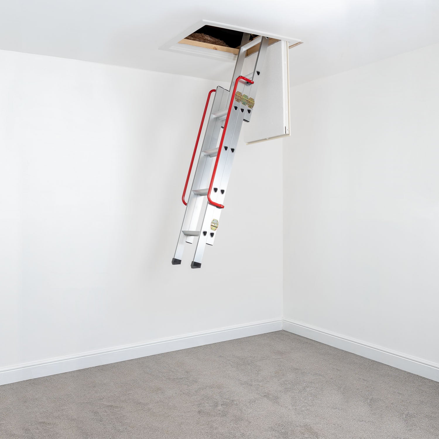 Aluminium 3 Section Loft Ladder — Loft-Trac